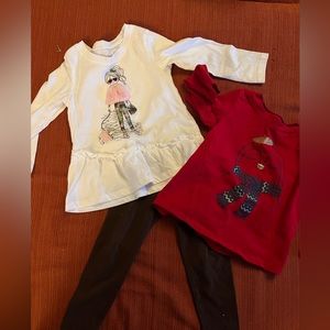 Girls 2T outfit set long sleeve